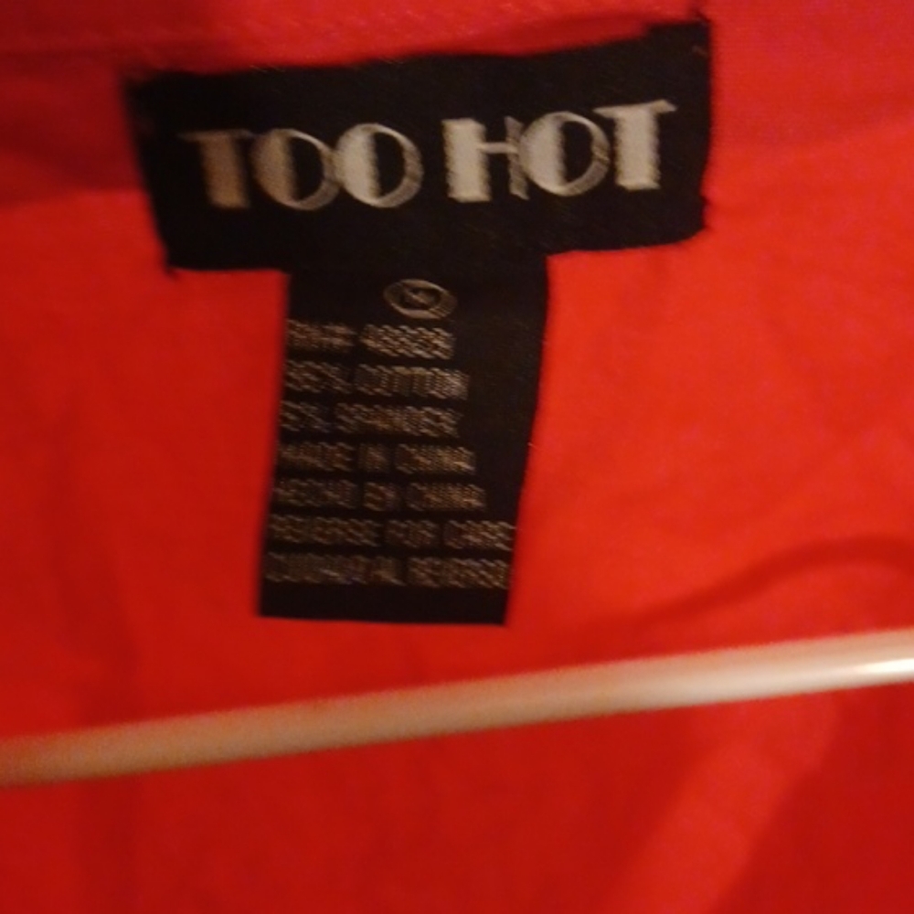 Red too hot shirt